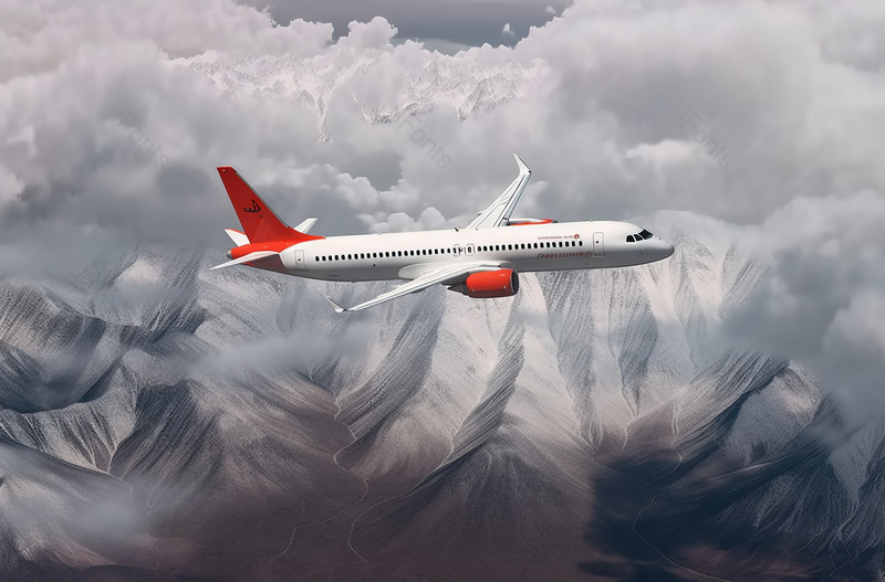 民航飞机在高空飞行高清特写摄影图,高清,摄影图,摄影图片,图片大全,摄影图免费下载